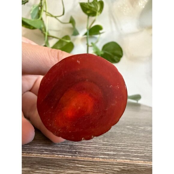 Red Resin Asian Figurine Statue - Picture 7 of 8